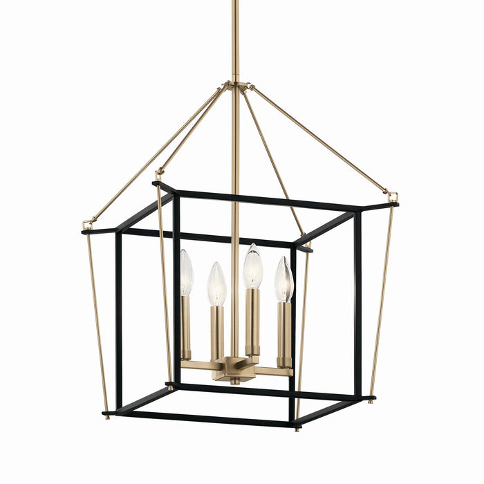 Kichler - 52626CPZ - Four Light Foyer Pendant - Eisley - Champagne Bronze