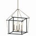 Kichler - 52626PN - Four Light Foyer Pendant - Eisley - Polished Nickel