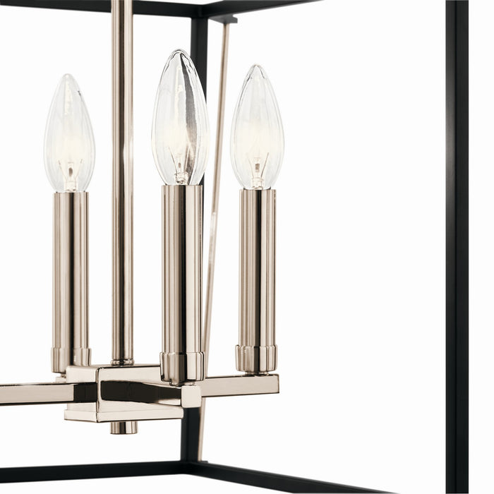 Kichler - 52626PN - Four Light Foyer Pendant - Eisley - Polished Nickel