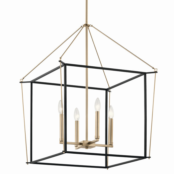 Kichler - 52627CPZ - Four Light Foyer Pendant - Eisley - Champagne Bronze