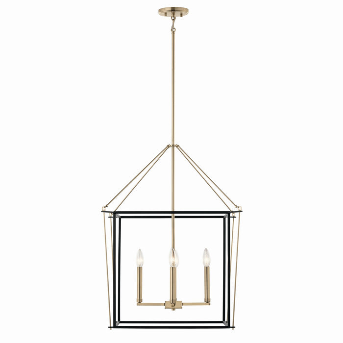 Kichler - 52627CPZ - Four Light Foyer Pendant - Eisley - Champagne Bronze