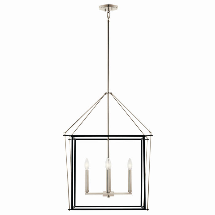 Kichler - 52627PN - Four Light Foyer Pendant - Eisley - Polished Nickel