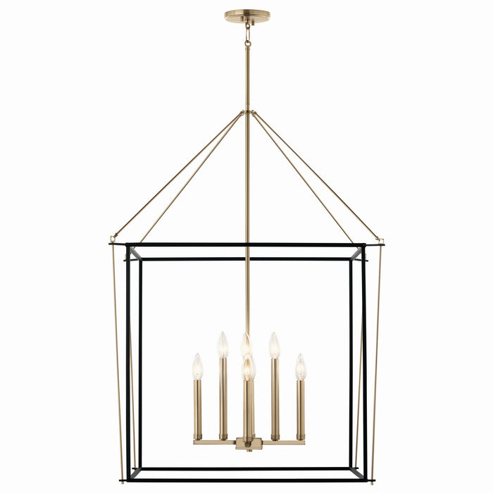 Kichler - 52628CPZ - Eight Light Foyer Pendant - Eisley - Champagne Bronze