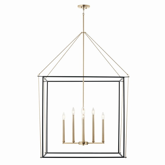 Kichler - 52629CPZ - Eight Light Foyer Pendant - Eisley - Champagne Bronze