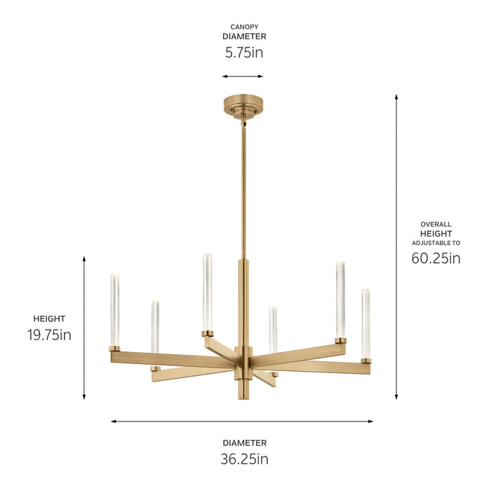 Kichler - 52667CPZ - LED Chandelier - Sycara - Champagne Bronze