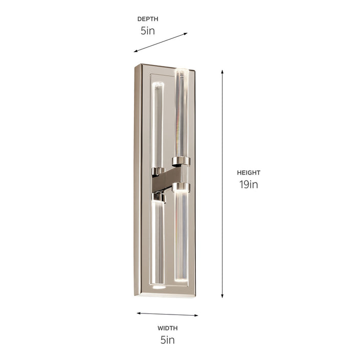 Kichler - 52671PN - LED Wall Sconce - Sycara - Polished Nickel