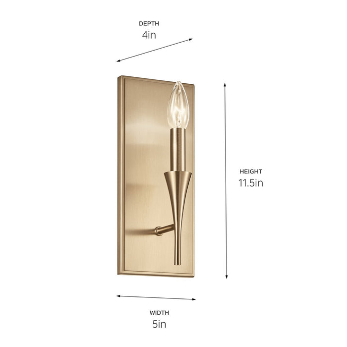 Kichler - 52694CPZ - One Light Wall Sconce - Alvaro - Champagne Bronze