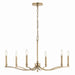 Kichler - 52695CPZ - Six Light Chandelier - Malene - Champagne Bronze