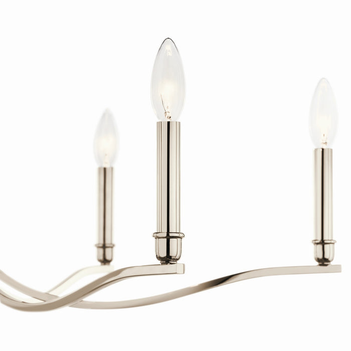 Kichler - 52695PN - Six Light Chandelier - Malene - Polished Nickel