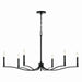 Kichler - 52696BK - Six Light Chandelier - Malene - Black