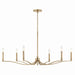 Kichler - 52696CPZ - Six Light Chandelier - Malene - Champagne Bronze