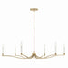 Kichler - 52696CPZ - Six Light Chandelier - Malene - Champagne Bronze