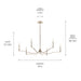 Kichler - 52696PN - Six Light Chandelier - Malene - Polished Nickel