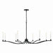 Kichler - 52697BK - Eight Light Chandelier - Malene - Black