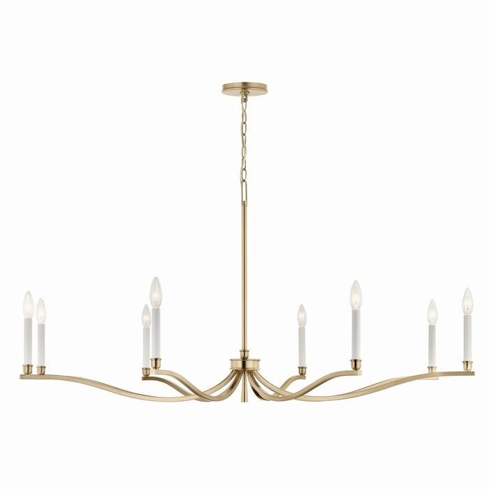 Kichler - 52697CPZ - Eight Light Chandelier - Malene - Champagne Bronze