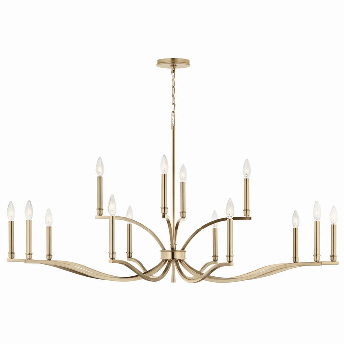 Kichler - 52698CPZ - 14 Light Chandelier - Malene - Champagne Bronze