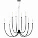 Kichler - 52699BK - Eight Light Foyer Chandelier - Malene - Black