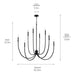 Kichler - 52699BK - Eight Light Foyer Chandelier - Malene - Black