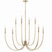 Kichler - 52699CPZ - Eight Light Foyer Chandelier - Malene - Champagne Bronze