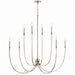 Kichler - 52699PN - Eight Light Foyer Chandelier - Malene - Polished Nickel