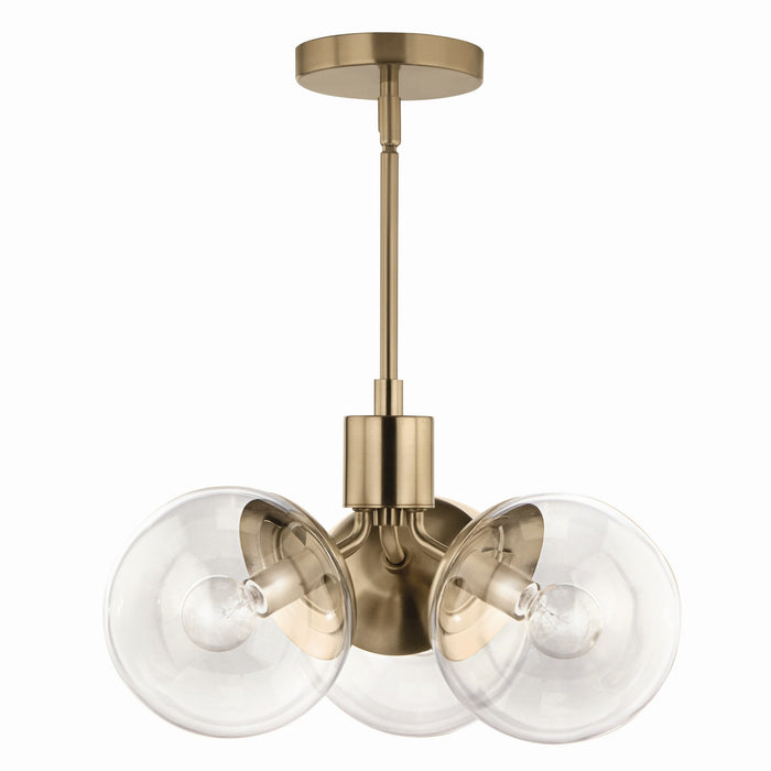 Kichler - 52700CPZCLR - Three Light Chandelier - Silvarious - Champagne Bronze