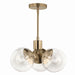 Kichler - 52700CPZCLR - Three Light Chandelier - Silvarious - Champagne Bronze