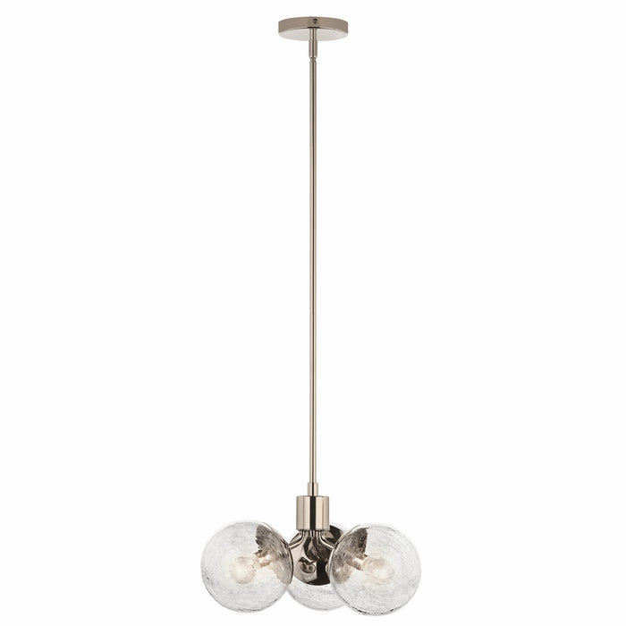 Kichler - 52700PN - Three Light Chandelier - Silvarious - Polished Nickel