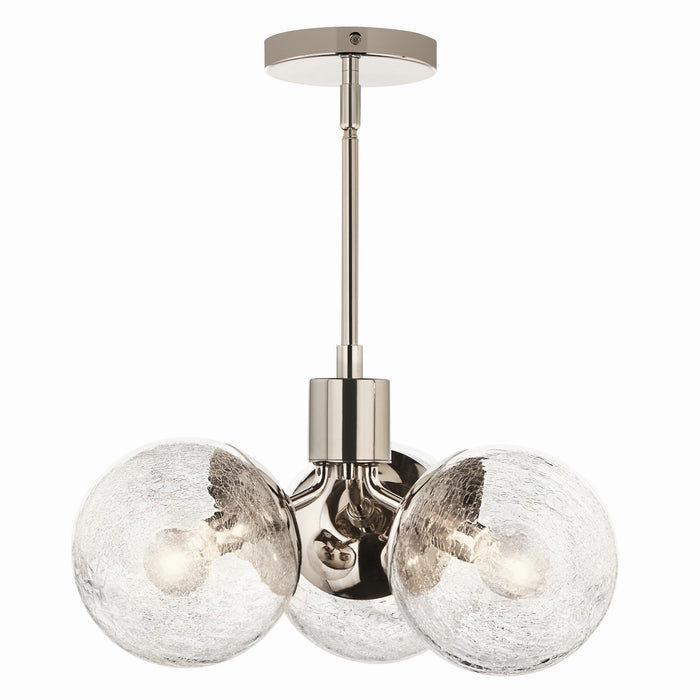 Kichler - 52700PN - Three Light Chandelier - Silvarious - Polished Nickel