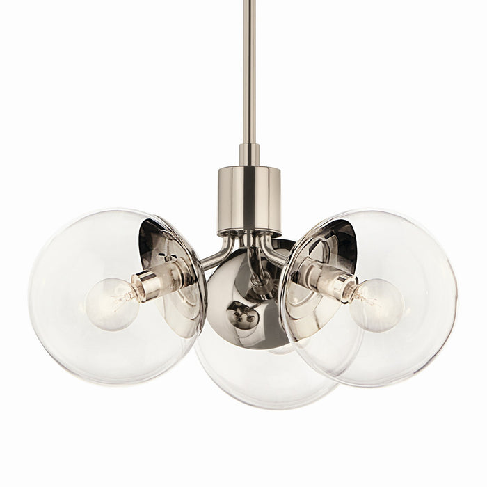 Kichler - 52700PNCLR - Three Light Chandelier - Silvarious - Polished Nickel