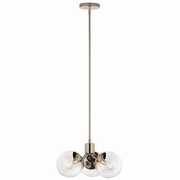 Kichler - 52700PNCLR - Three Light Chandelier - Silvarious - Polished Nickel