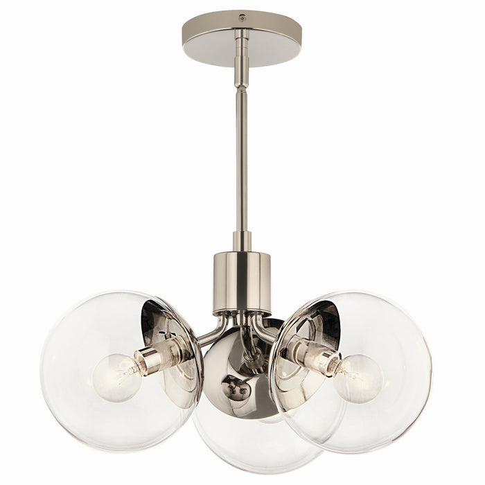 Kichler - 52700PNCLR - Three Light Chandelier - Silvarious - Polished Nickel