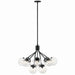 Kichler - 52701BKCLR - 12 Light Chandelier Convertible - Silvarious - Black