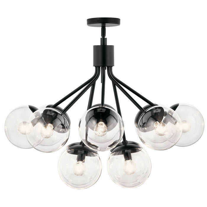 Kichler - 52701BKCLR - 12 Light Chandelier Convertible - Silvarious - Black