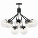 Kichler - 52701BKCLR - 12 Light Chandelier Convertible - Silvarious - Black