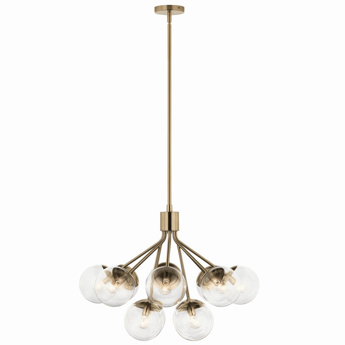 Kichler - 52701CPZCLR - 12 Light Chandelier Convertible - Silvarious - Champagne Bronze