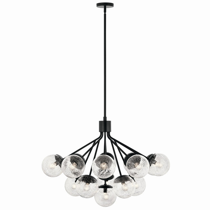 Kichler - 52702BK - 16 Light Chandelier Convertible - Silvarious - Black