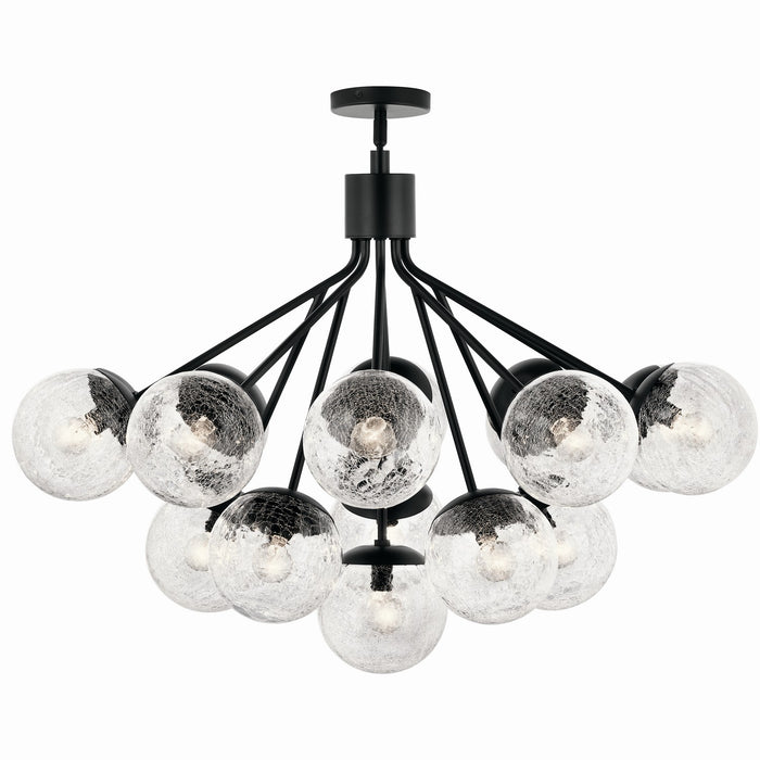 Kichler - 52702BK - 16 Light Chandelier Convertible - Silvarious - Black