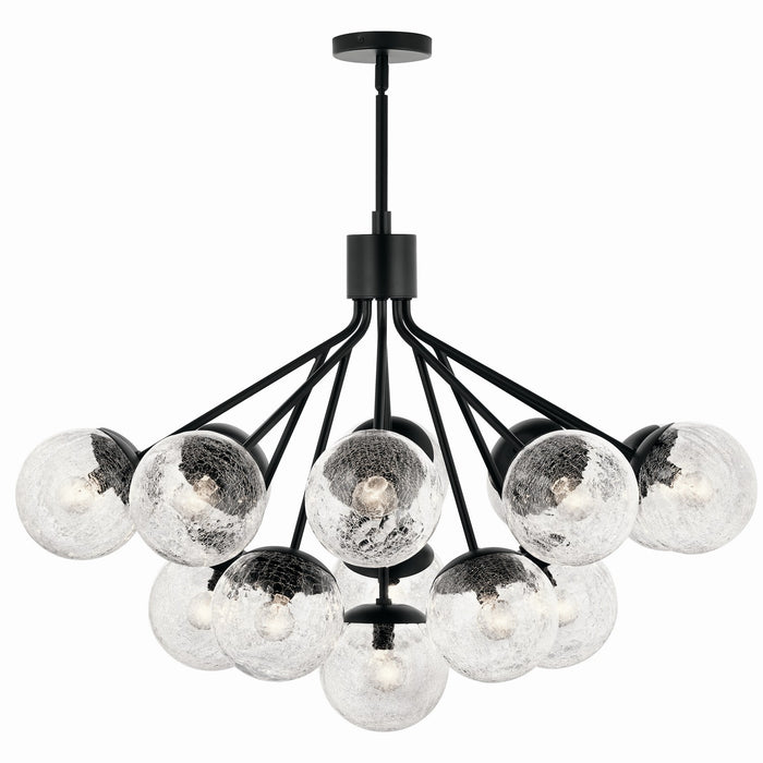 Kichler - 52702BK - 16 Light Chandelier Convertible - Silvarious - Black