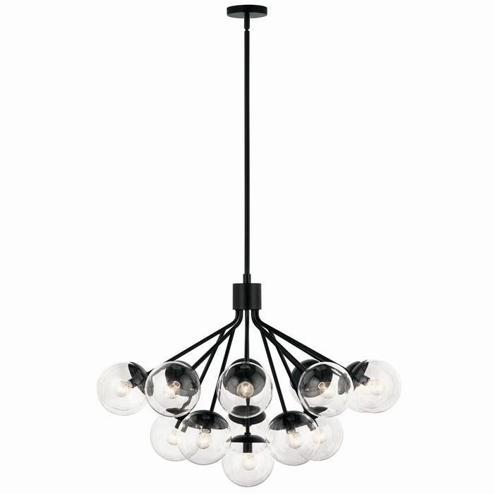 Kichler - 52702BKCLR - 16 Light Chandelier Convertible - Silvarious - Black