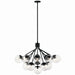 Kichler - 52702BKCLR - 16 Light Chandelier Convertible - Silvarious - Black