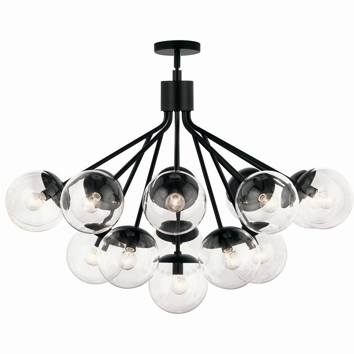 Kichler - 52702BKCLR - 16 Light Chandelier Convertible - Silvarious - Black