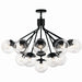 Kichler - 52702BKCLR - 16 Light Chandelier Convertible - Silvarious - Black