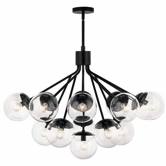 Kichler - 52702BKCLR - 16 Light Chandelier Convertible - Silvarious - Black