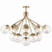 Kichler - 52702CPZCLR - 16 Light Chandelier Convertible - Silvarious - Champagne Bronze