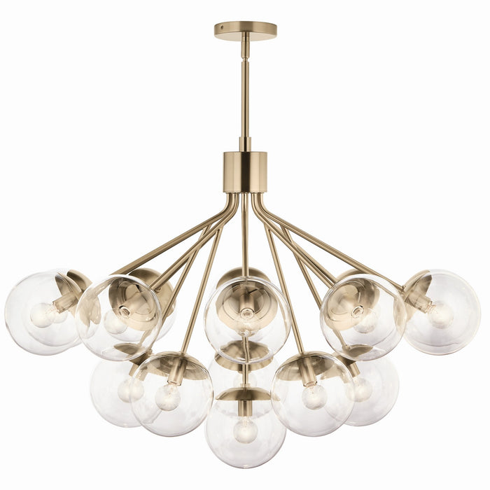 Kichler - 52702CPZCLR - 16 Light Chandelier Convertible - Silvarious - Champagne Bronze