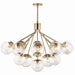 Kichler - 52702CPZCLR - 16 Light Chandelier Convertible - Silvarious - Champagne Bronze