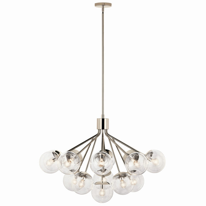 Kichler - 52702PNCLR - 16 Light Chandelier Convertible - Silvarious - Polished Nickel