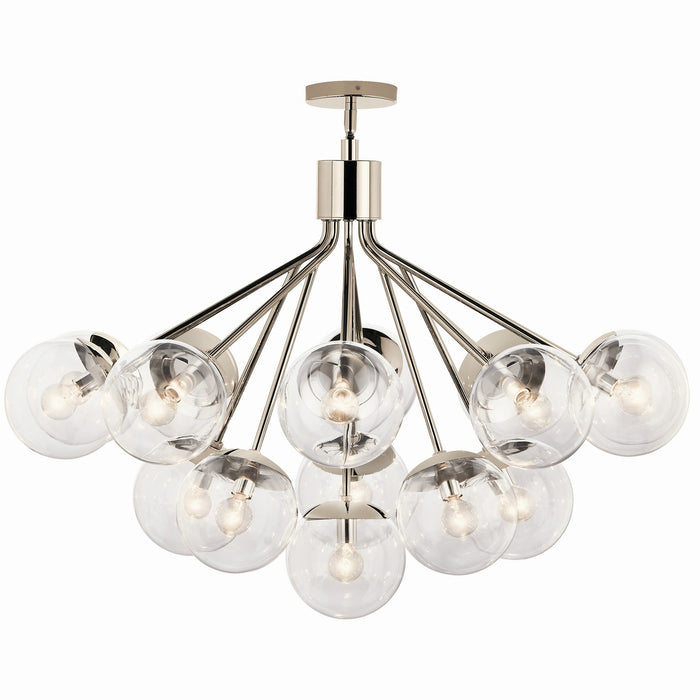 Kichler - 52702PNCLR - 16 Light Chandelier Convertible - Silvarious - Polished Nickel