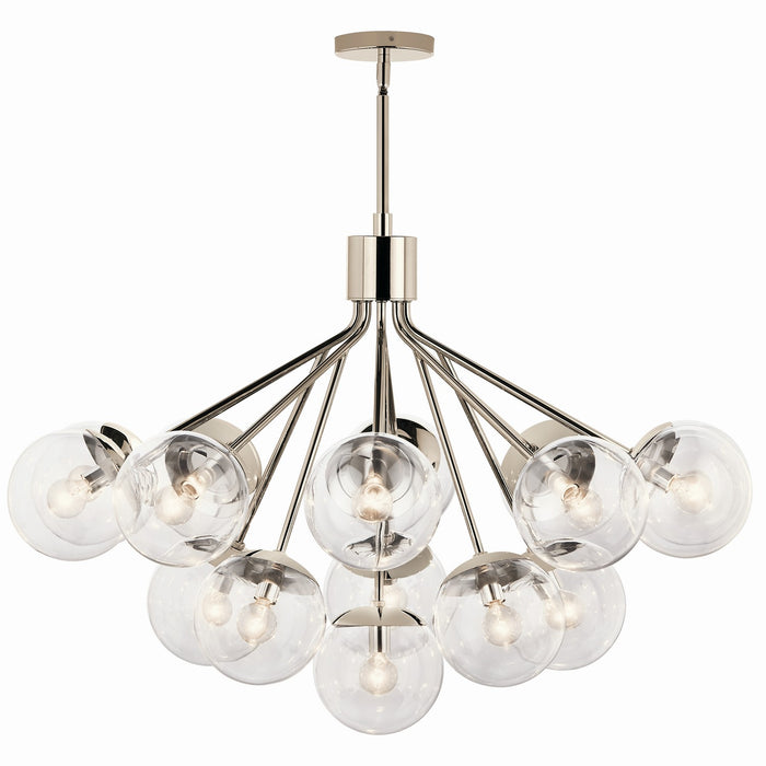 Kichler - 52702PNCLR - 16 Light Chandelier Convertible - Silvarious - Polished Nickel