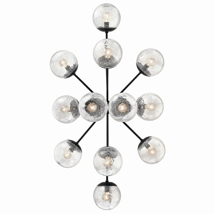 Kichler - 52703BK - 12 Light Linear Chandelier Convertible - Silvarious - Black